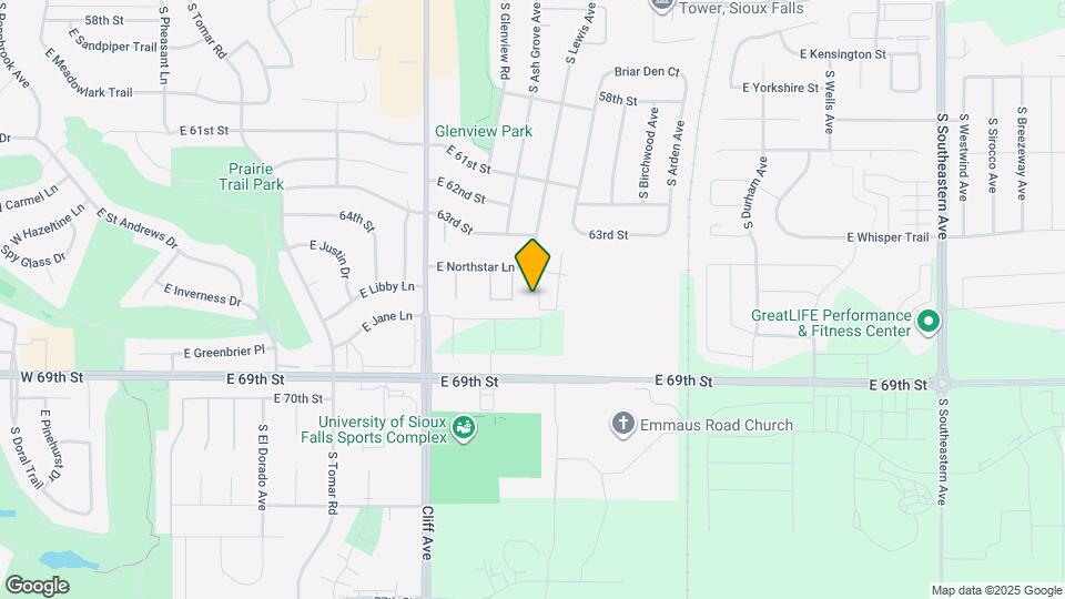 1709 E Northstar Pl Map and Location Details