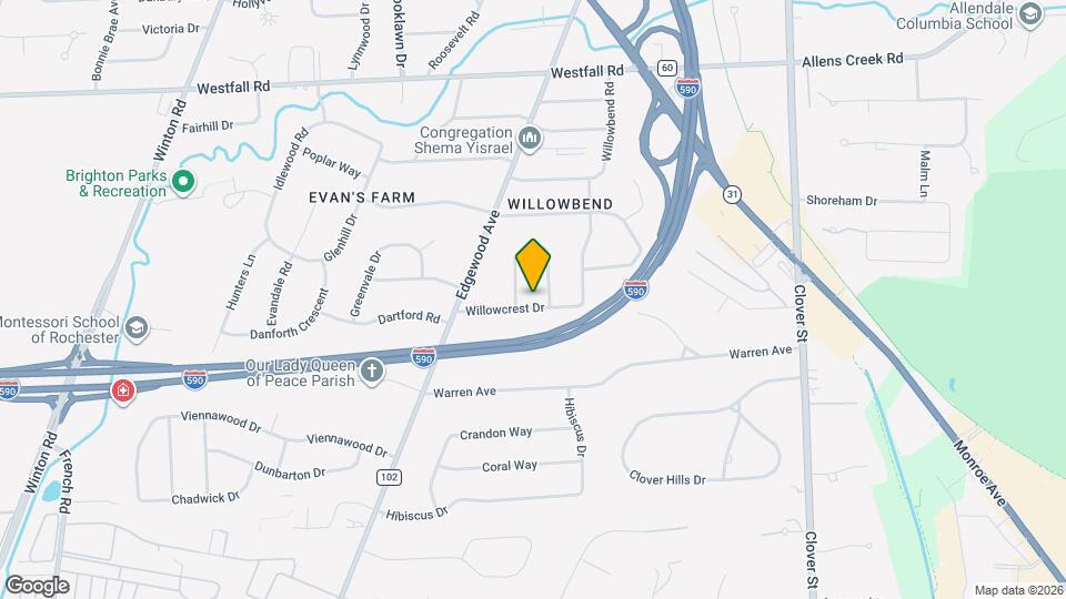 241 Willowcrest Dr Map and Location Details