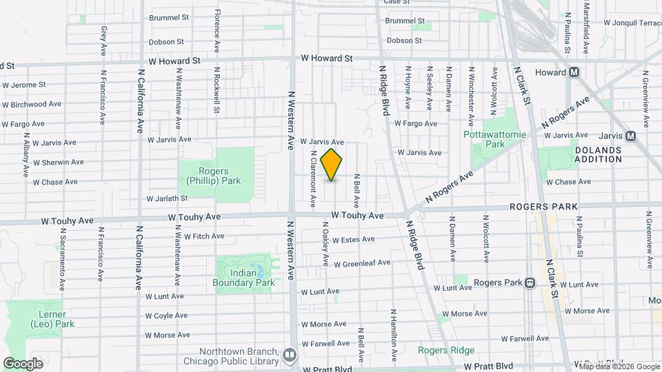 7246 N Oakley Ave Map and Location Details