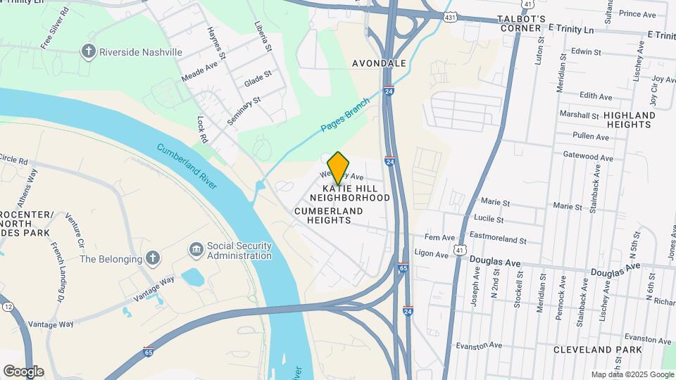 1221 Katie Ave Map and Location Details