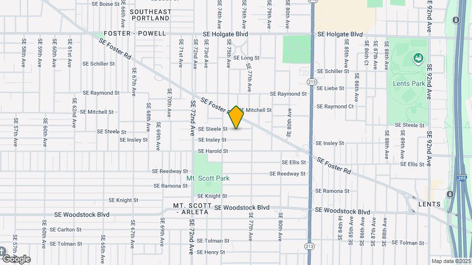 7518 SE Steele St Mapa y Detalles de la Ubicación