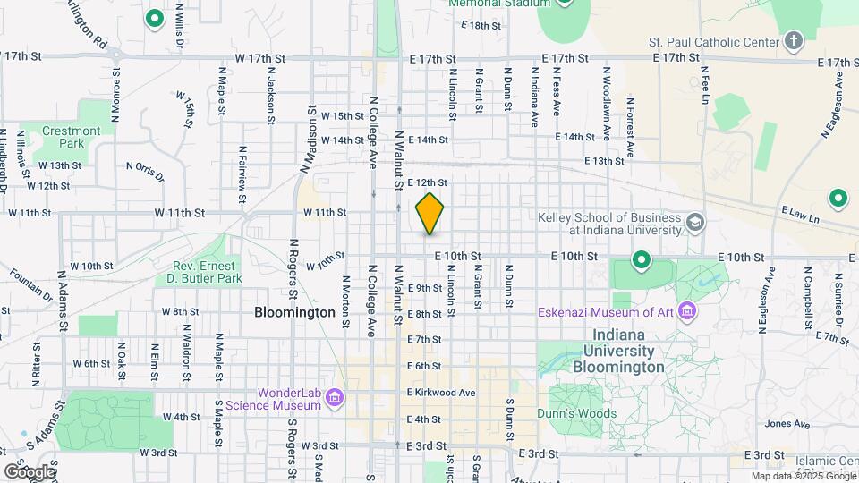 612 N Washington St Map and Location Details
