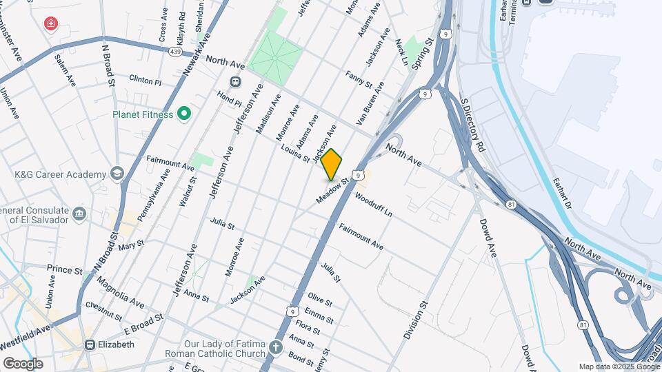 641 Van Buren Ave Mapa y Detalles de la Ubicación
