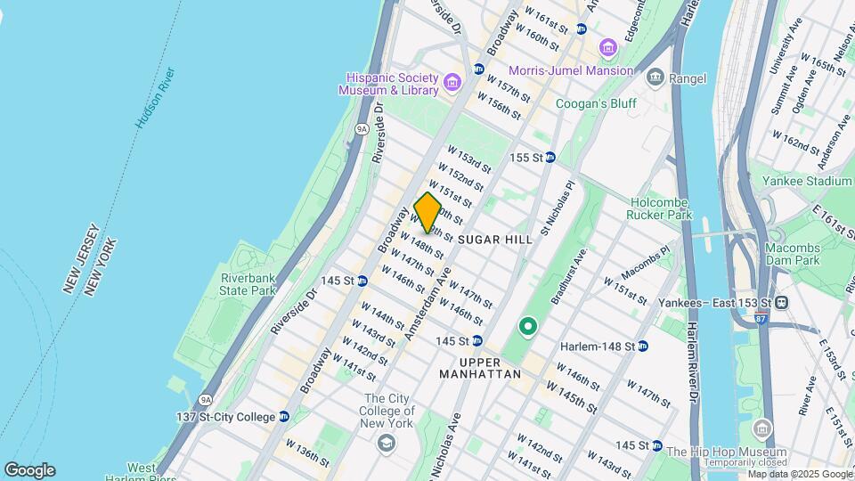 527 W 148th St Mapa y Detalles de la Ubicación