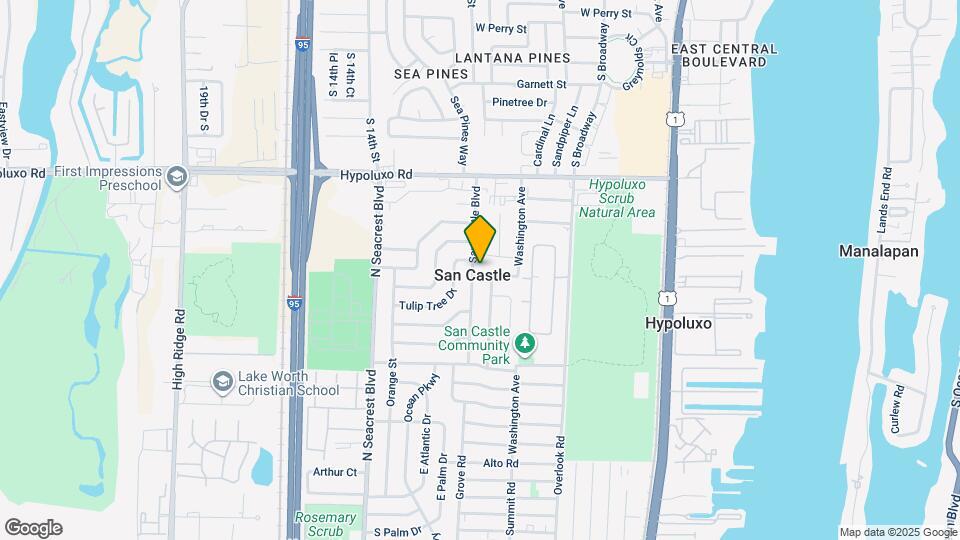7250 San Castle Blvd Map and Location Details