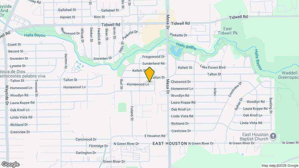 8625 Homewood Ln Mapa y Detalles de la Ubicación