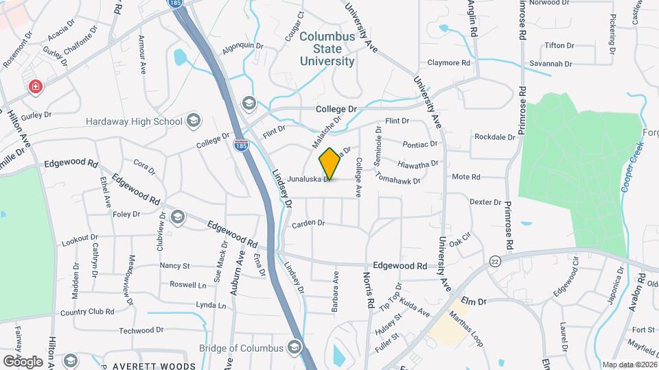 3308 Junaluska Dr Map and Location Details