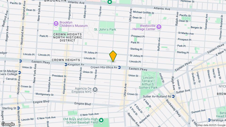 1045 Eastern Parkway Map and Location Details
