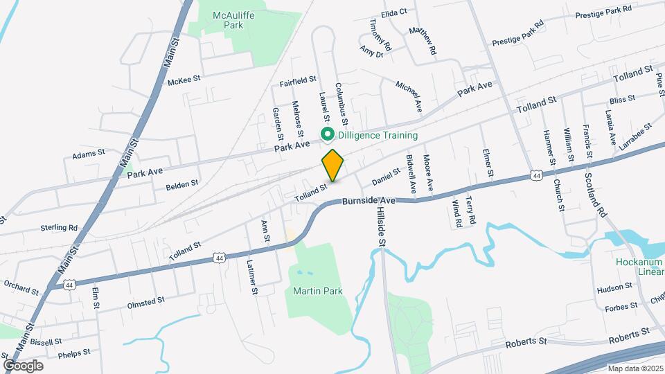 255 Tolland Ave Map and Location Details