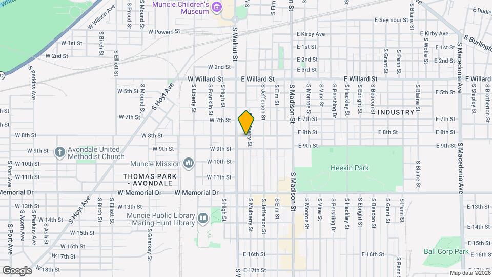 119 E 8th St Map and Location Details