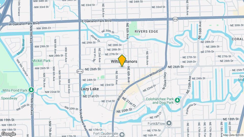 2216 NE 4th Ave Map and Location Details