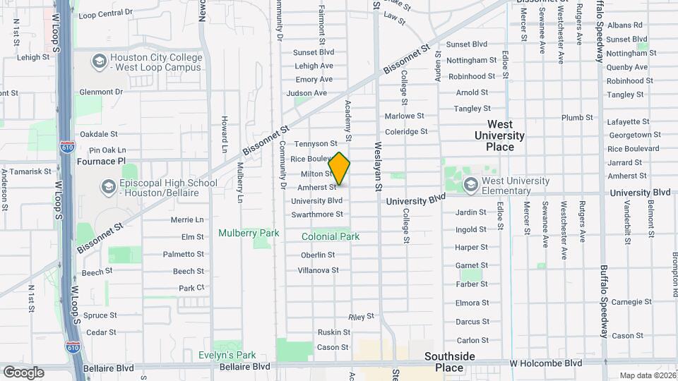 4119 Amherst St Map and Location Details