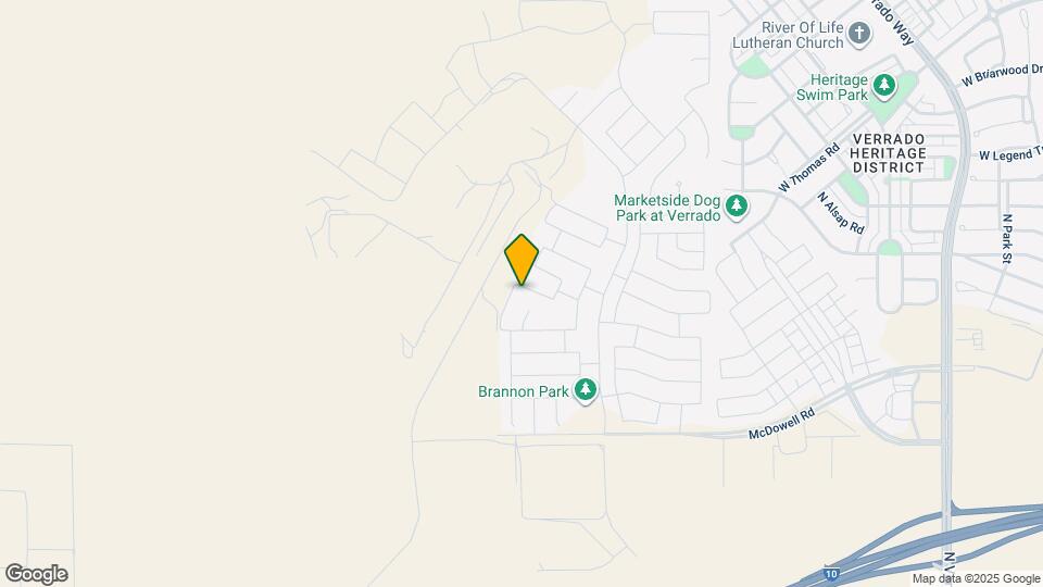 21451 W Palm Ln Map and Location Details