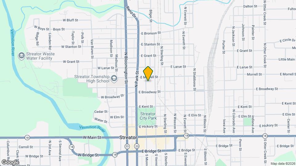 605 N Monroe St Map and Location Details