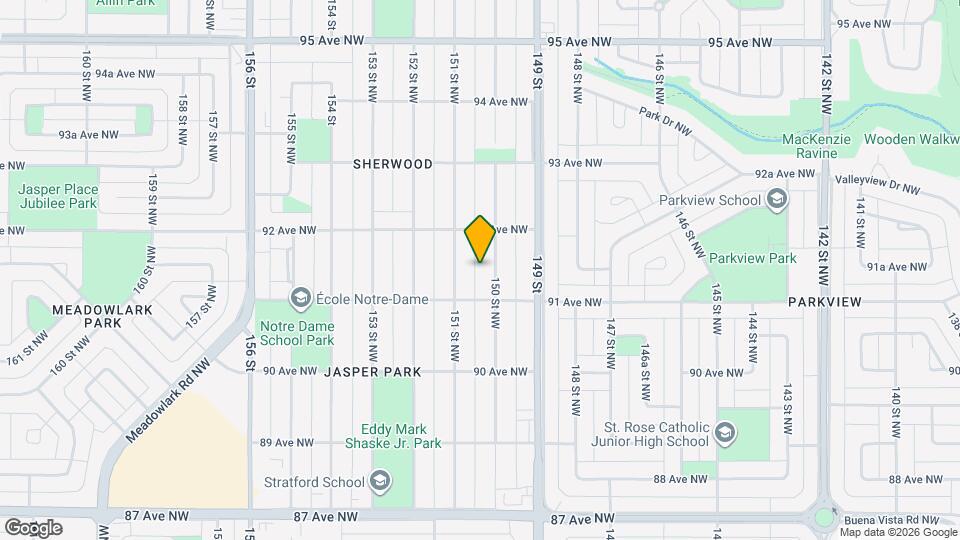 9122-9150 150 St NW Map and Location Details