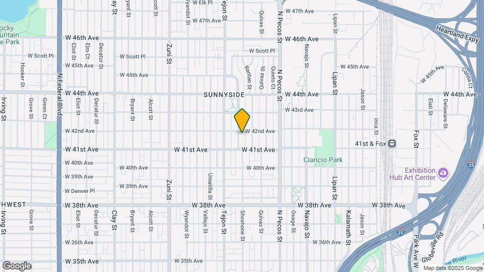 4138 Shoshone St Map and Location Details