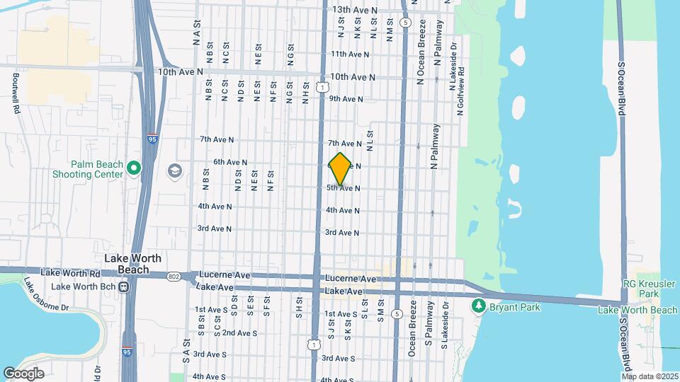 430 N J St Map and Location Details