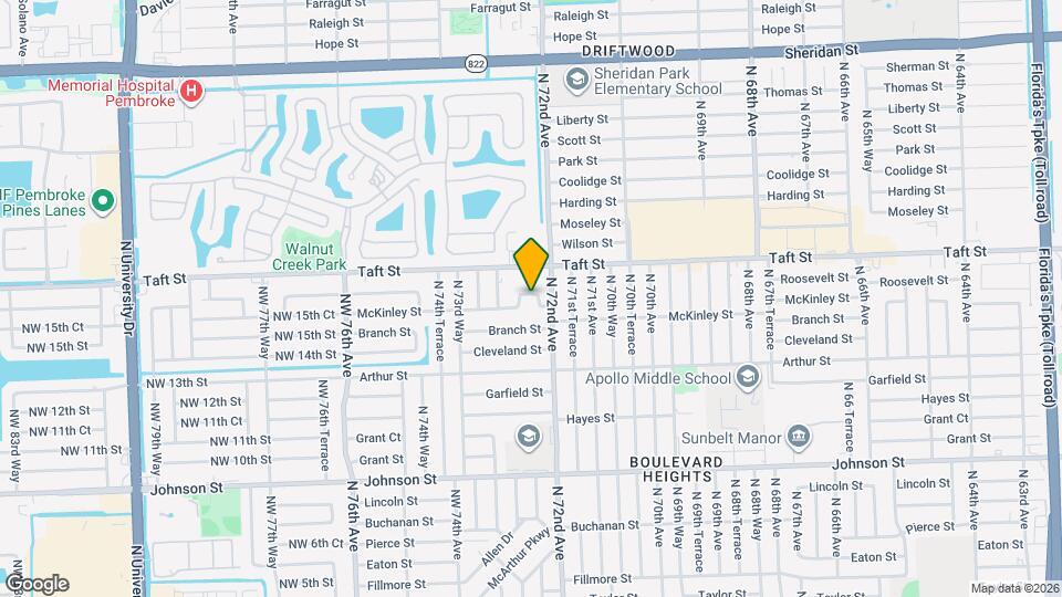 7210 McKinley St Map and Location Details