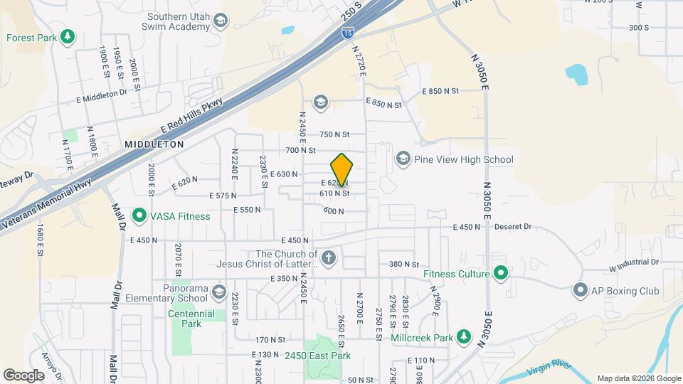 2587 E 610 N Map and Location Details