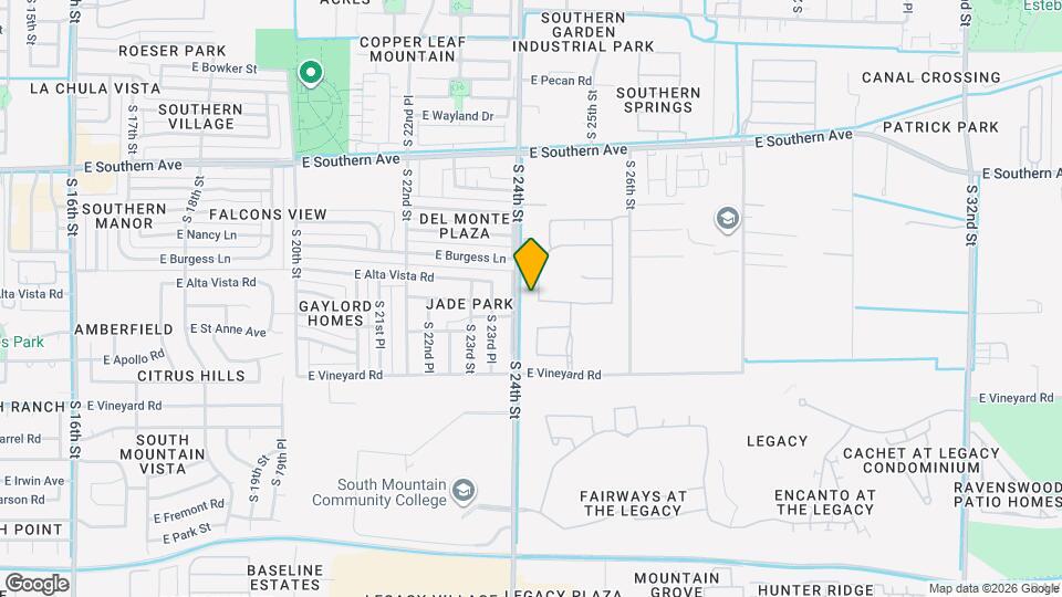 6412 S 24th Pl Map and Location Details