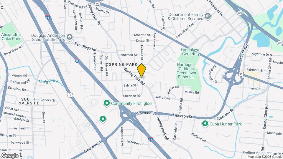 2839 Spring Park Rd Map and Location Details