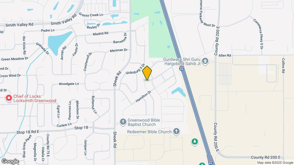 1345 Colony Park Cir Map and Location Details