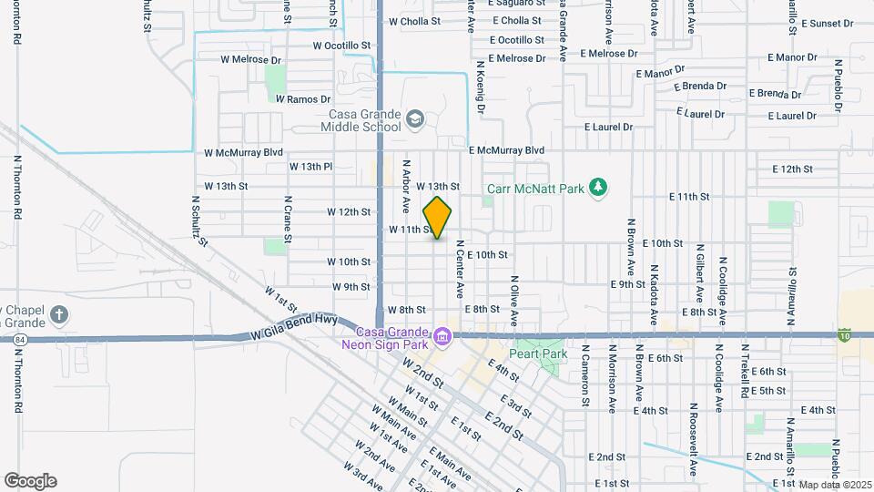 1006 N Park Ave Mapa y Detalles de la Ubicación