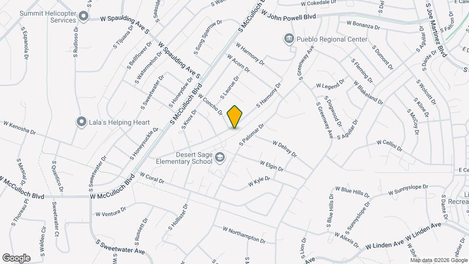 896 S Harmony Dr Mapa y Detalles de la Ubicación