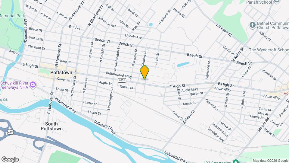 645 E High St Map and Location Details