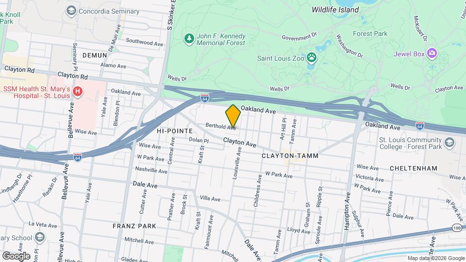 6528 Berthold Ave Mapa y Detalles de la Ubicación