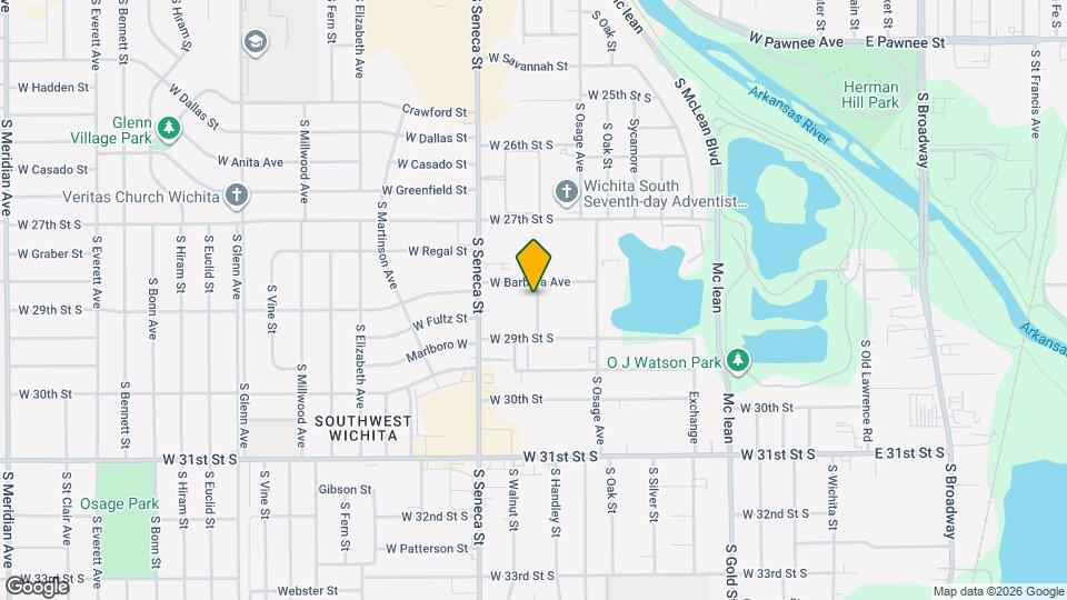 2917 S Walnut St Map and Location Details