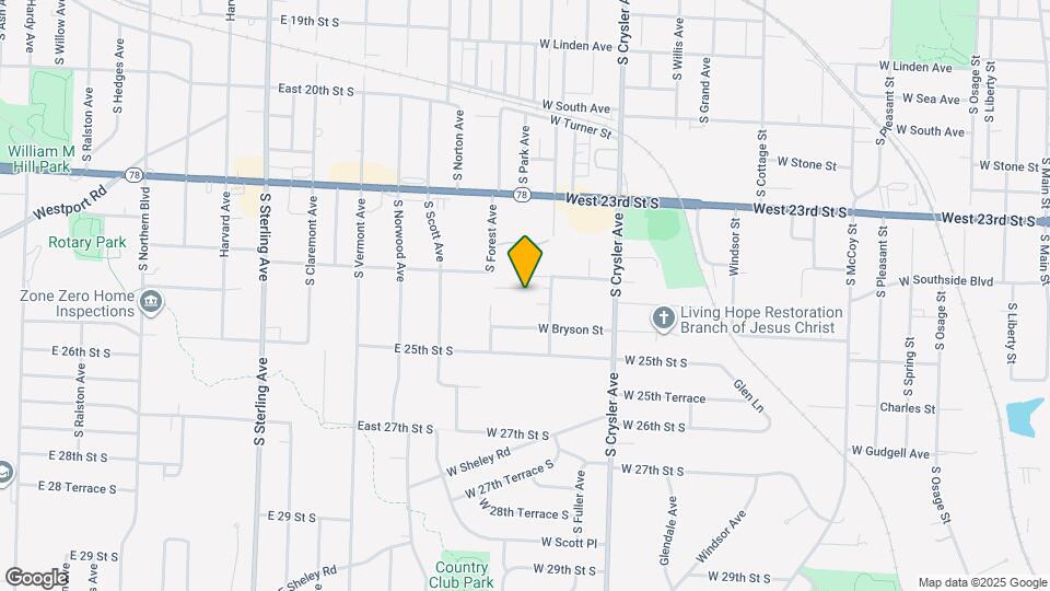 1603 W 24th Ter S Map and Location Details