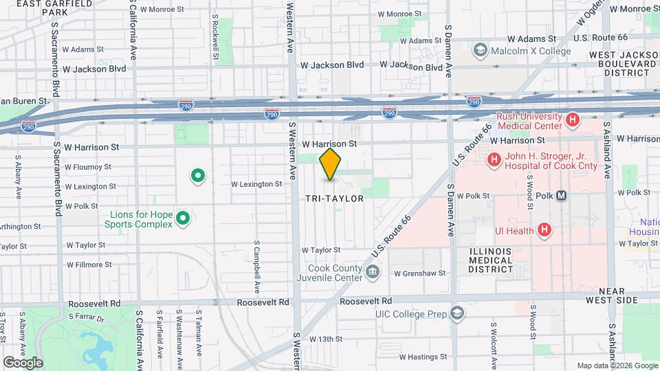 736 S Oakley Blvd Map and Location Details
