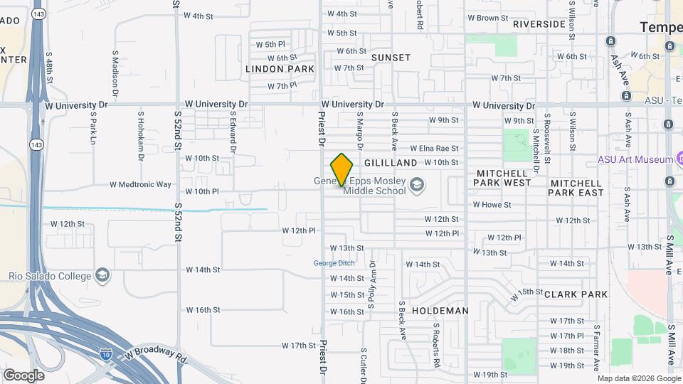 1324 W 11th St Map and Location Details