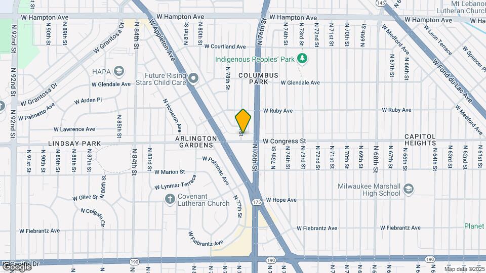 7632 W Congress St Map and Location Details