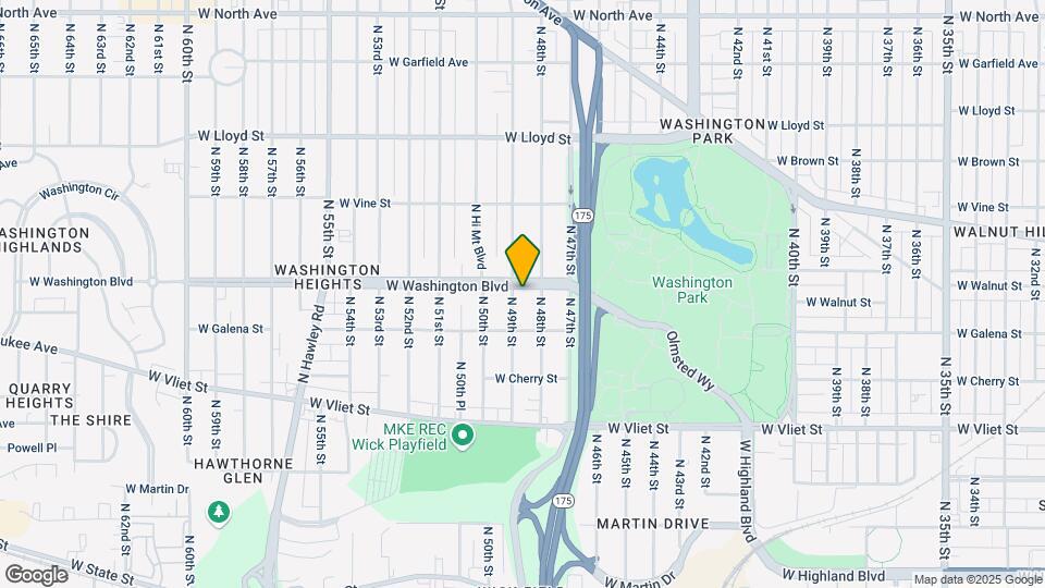 4821 W Washington Blvd Map and Location Details