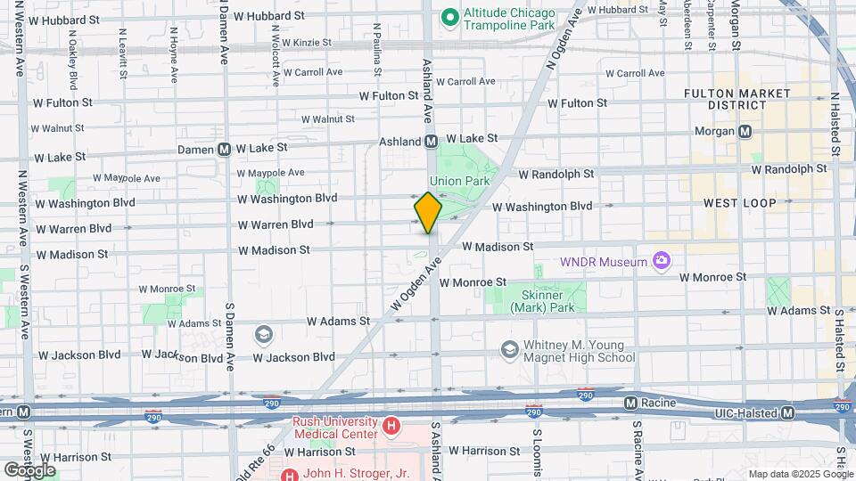 1600 W Madison St Mapa y Detalles de la Ubicación
