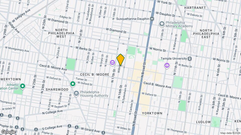 1604 W Montgomery Ave Map and Location Details