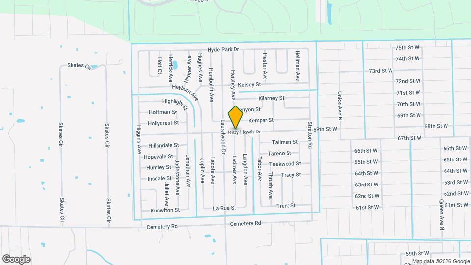 3780 Kitty Hawk Dr Mapa y Detalles de la Ubicación