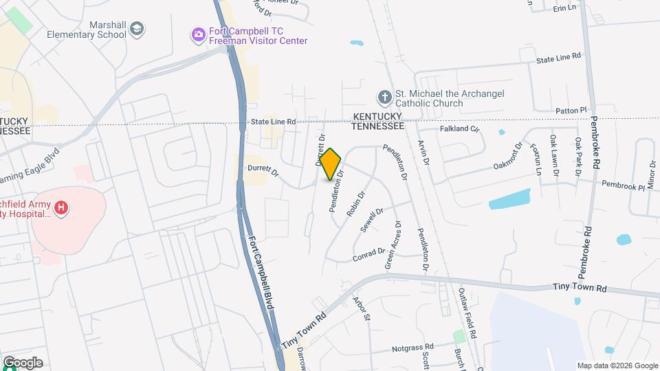 2425 Pendleton Dr Map and Location Details