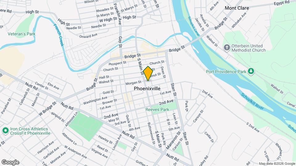 157 S Main St, Unit 1 Map and Location Details