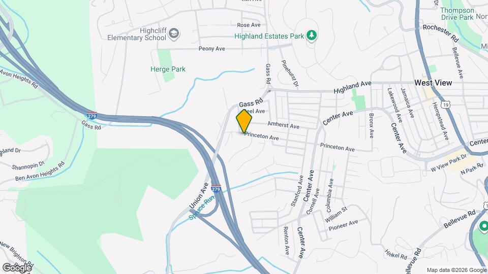 325 Princeton Ave Map and Location Details