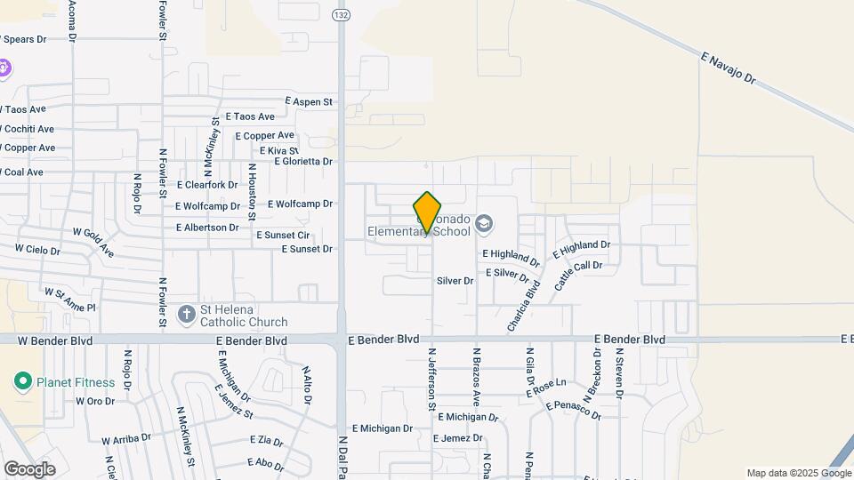 1026 E Highland Dr Map and Location Details
