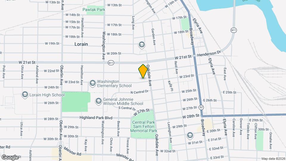 618 W 23rd St Map and Location Details