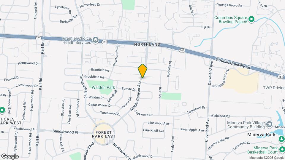 5570 Maple Canyon Ave Map and Location Details