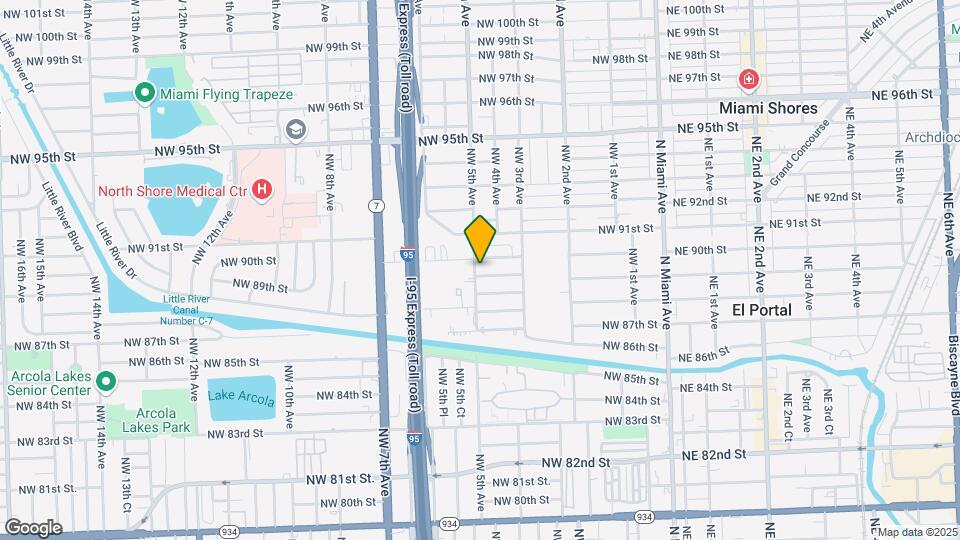 485 NW 89th St Mapa y Detalles de la Ubicación