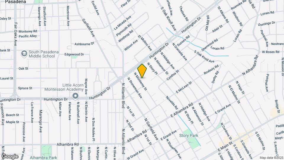 1116 N Monterey St Map and Location Details