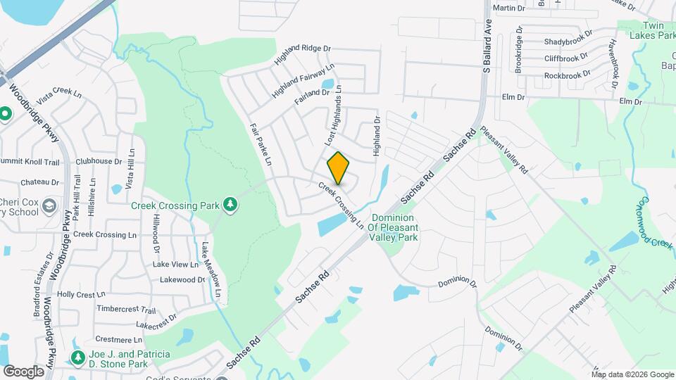 313 Highland Valley Ct Mapa y Detalles de la Ubicación