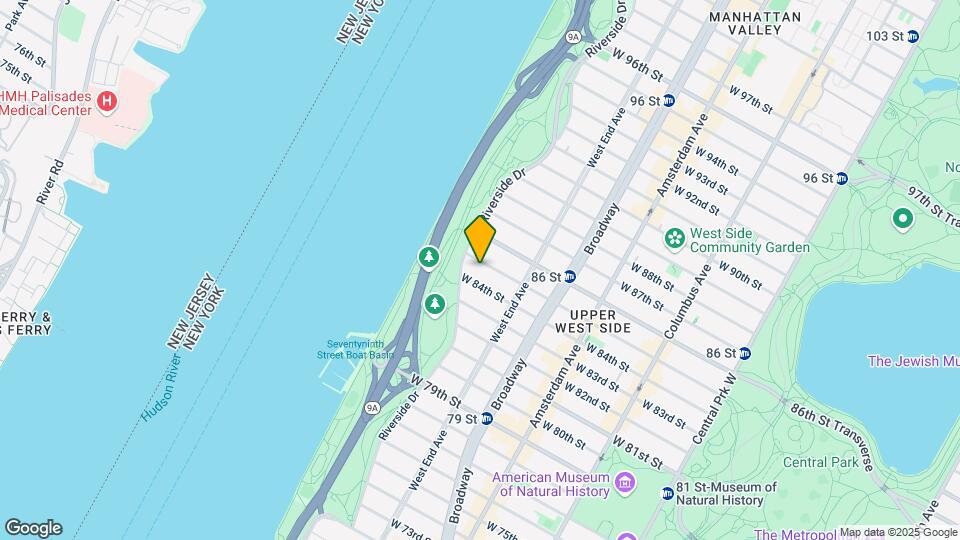 342 W 85th St Map and Location Details
