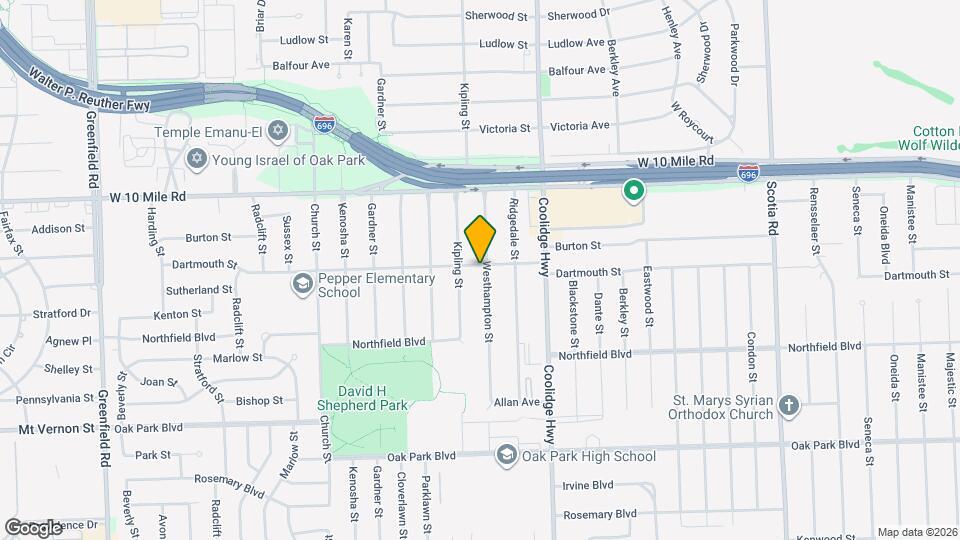 24361 Westhampton St Mapa y Detalles de la Ubicación